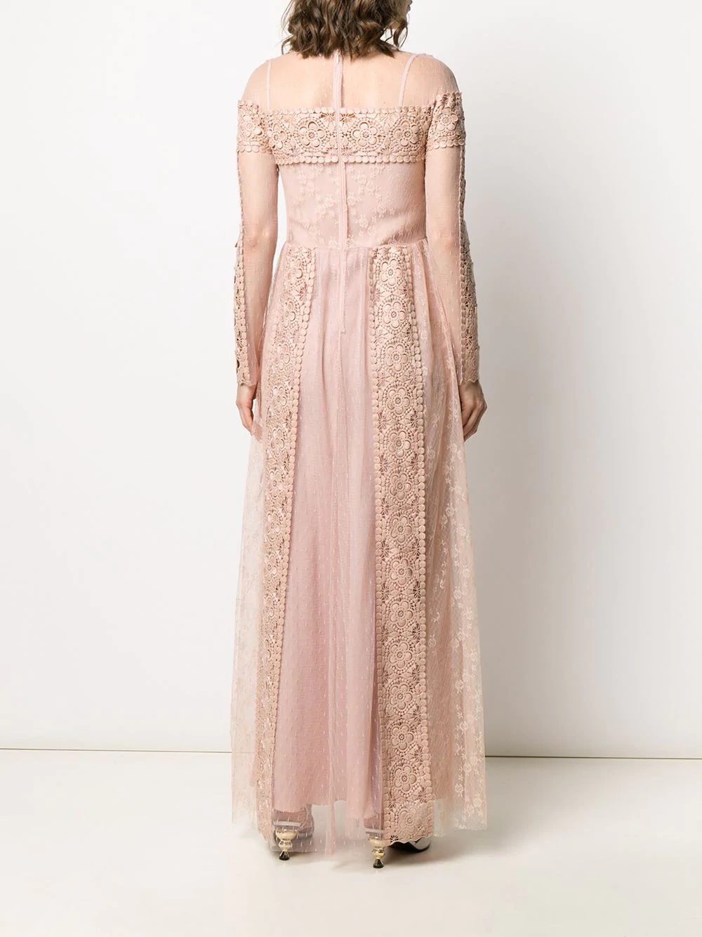 tulle lace maxi dress - 4