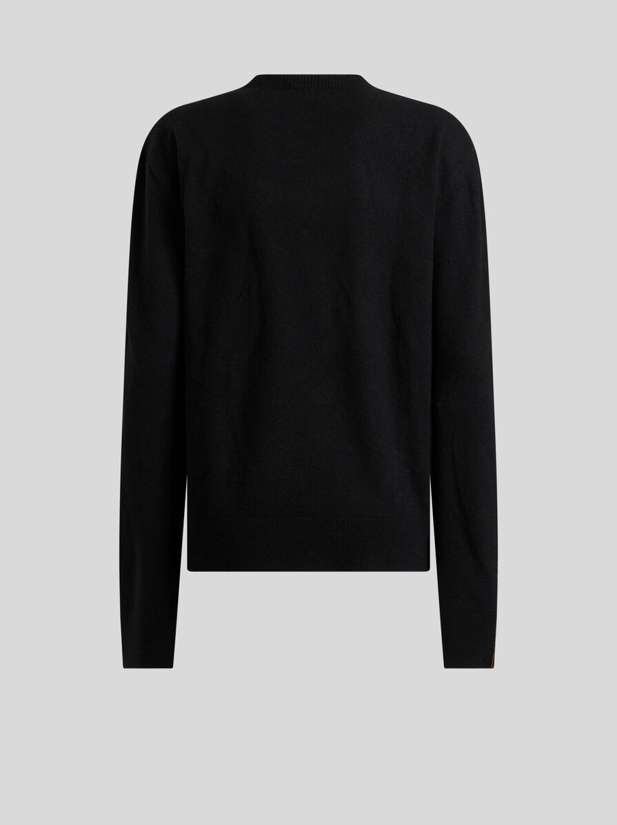 SWEATER WITH METALLIC PRINT - 4