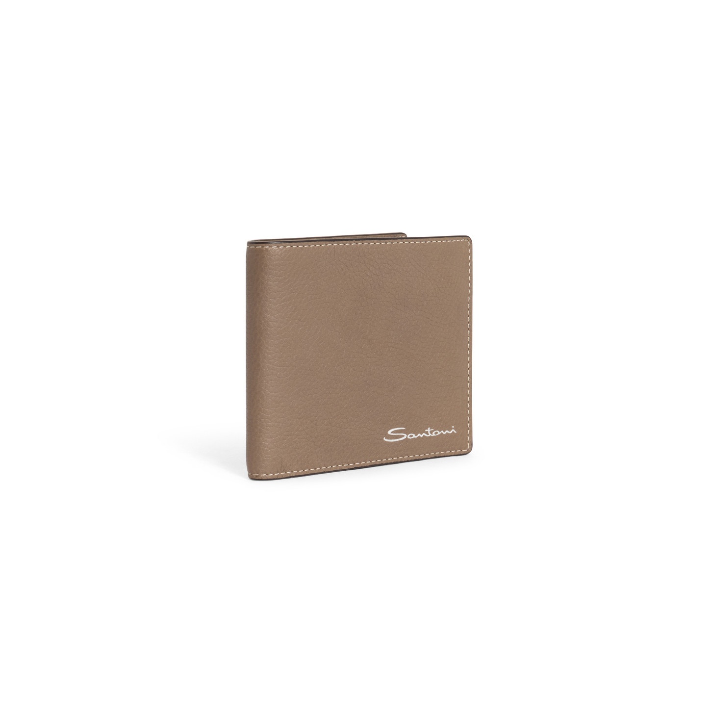 Beige tumbled leather wallet - 5