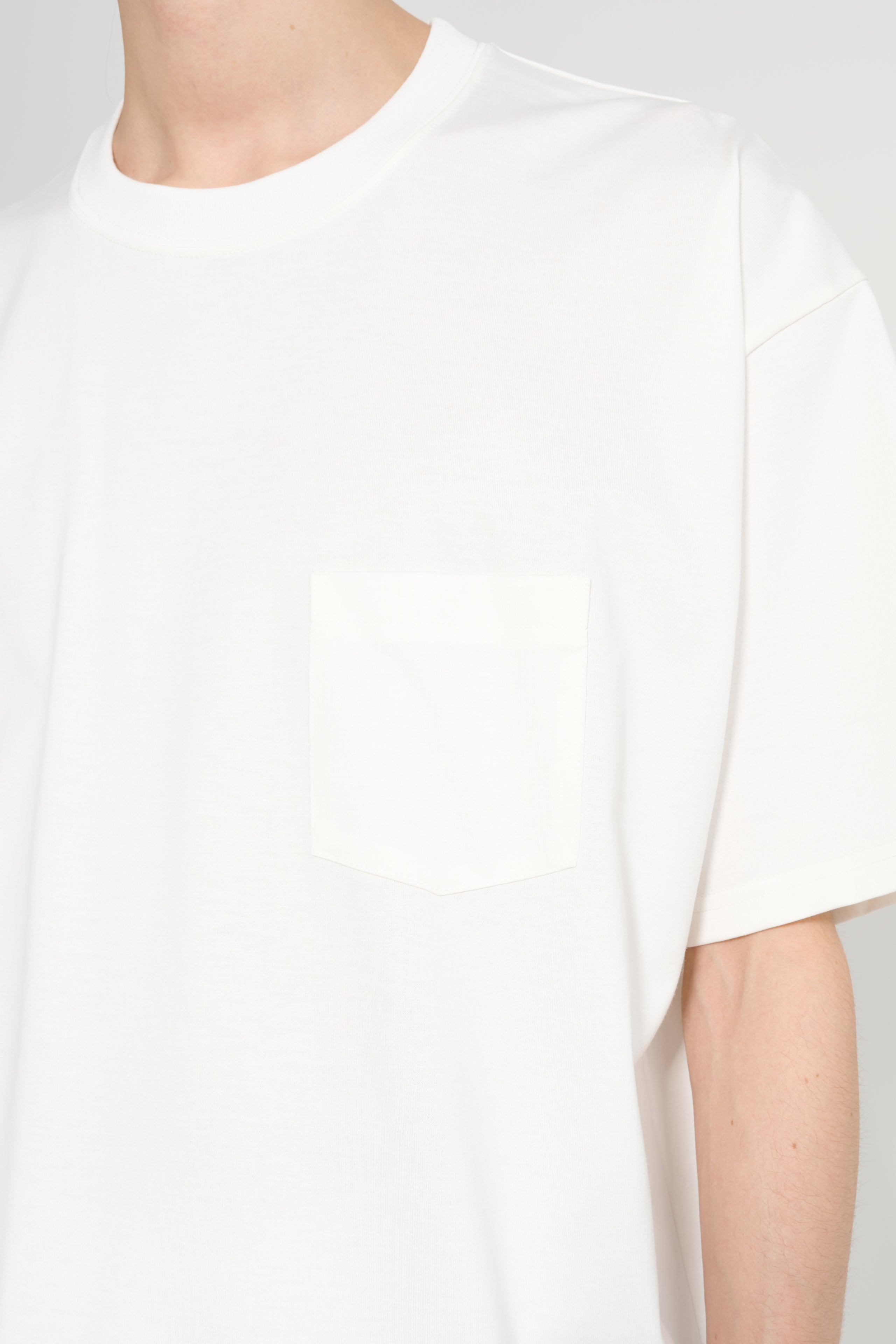 SSSTEIN OVERSIZED POCKET TEE WHITE - 5