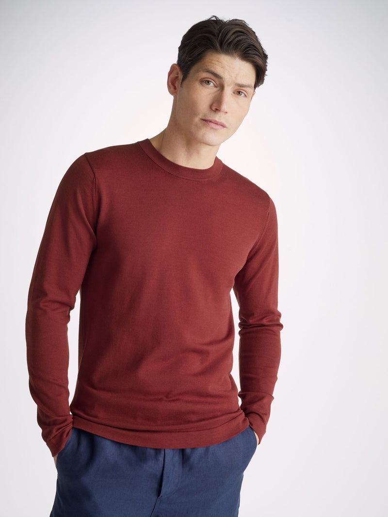 Men's Sweater Jacob Sea Island Cotton Wine - 2