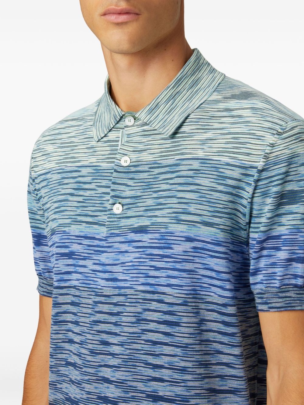 striped cotton polo shirt - 4