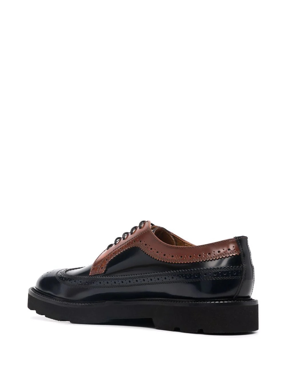 Count colour-block leather brogues - 3