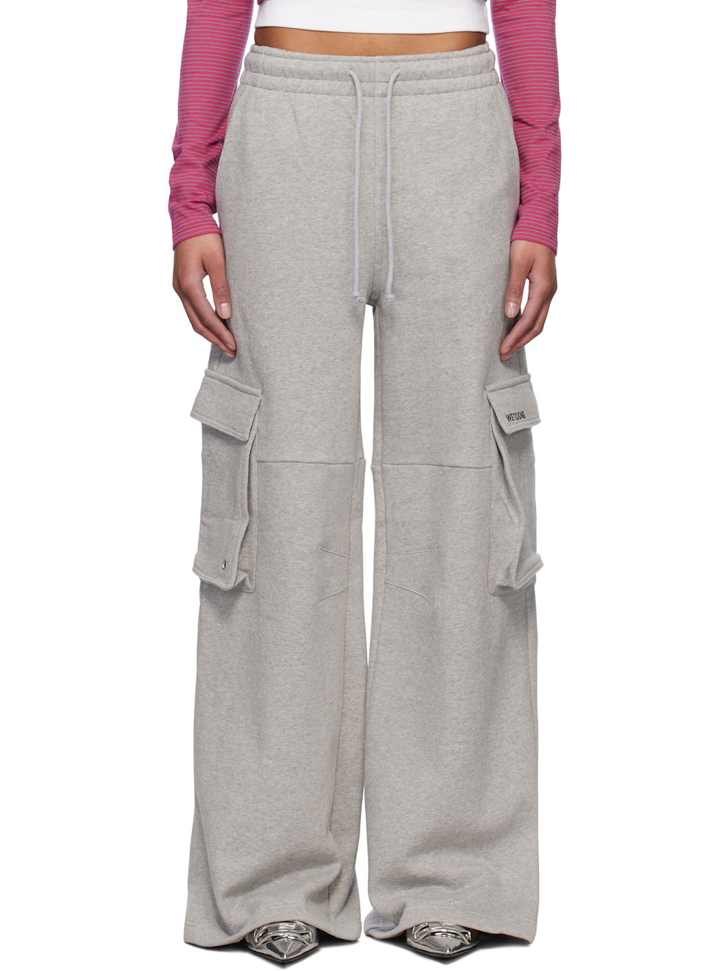 Gray Cargo Lounge Pants - 1