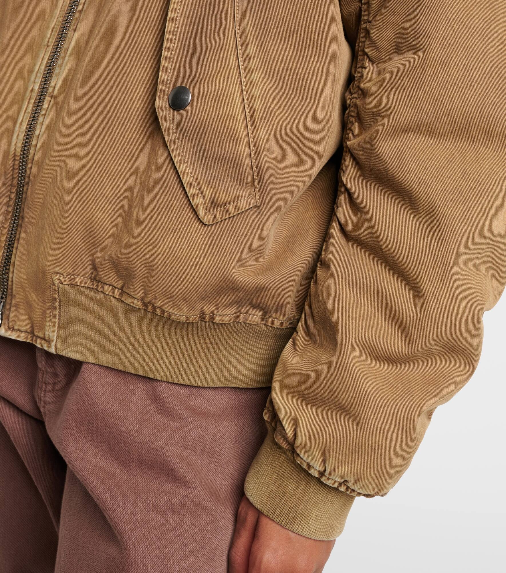 Cotton gabardine bomber jacket - 5