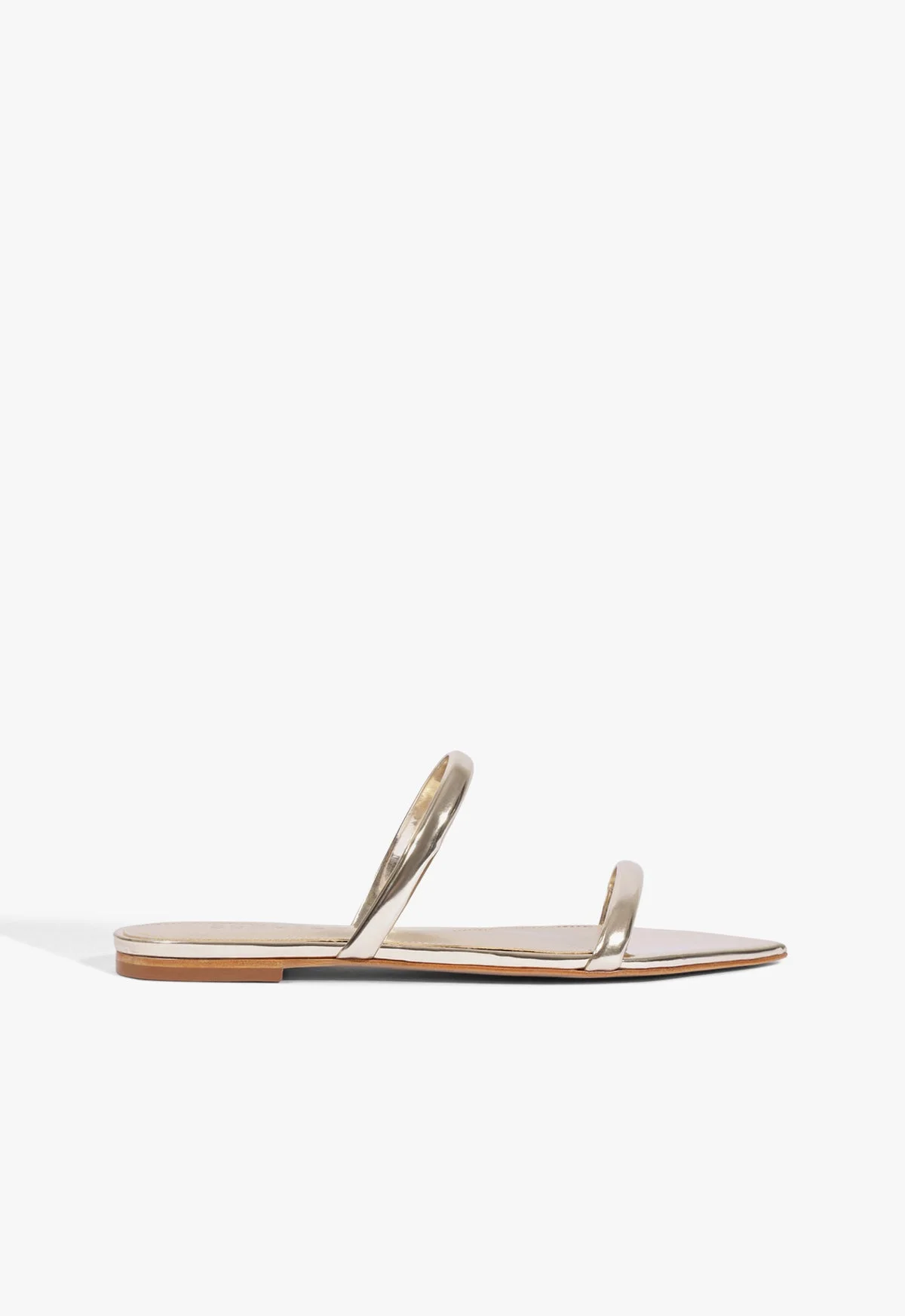 Nylle Metallic Flat Sandal - 1