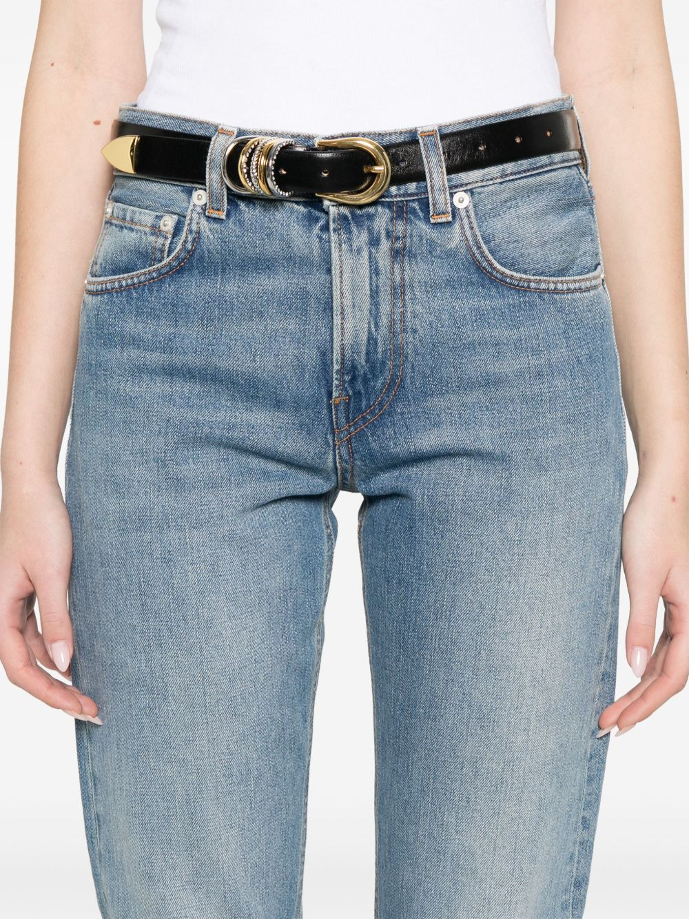 logo-patch jeans - 5