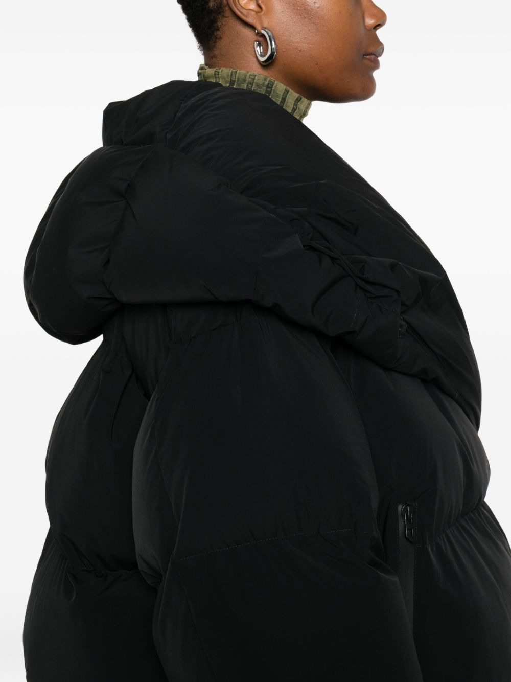 quilted high-neck jacket - 5