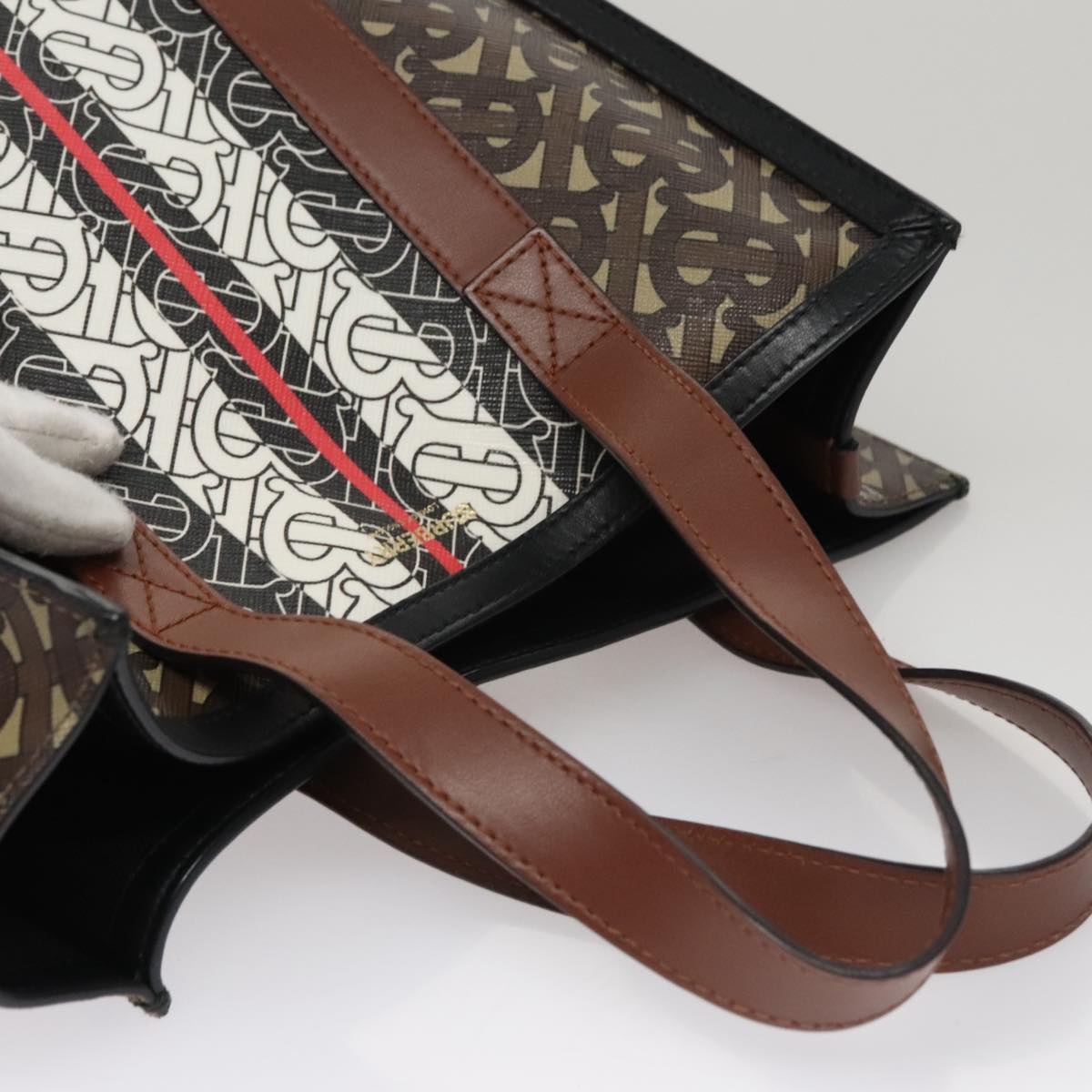 Burberry Tote Bag Pvc Brown - 6