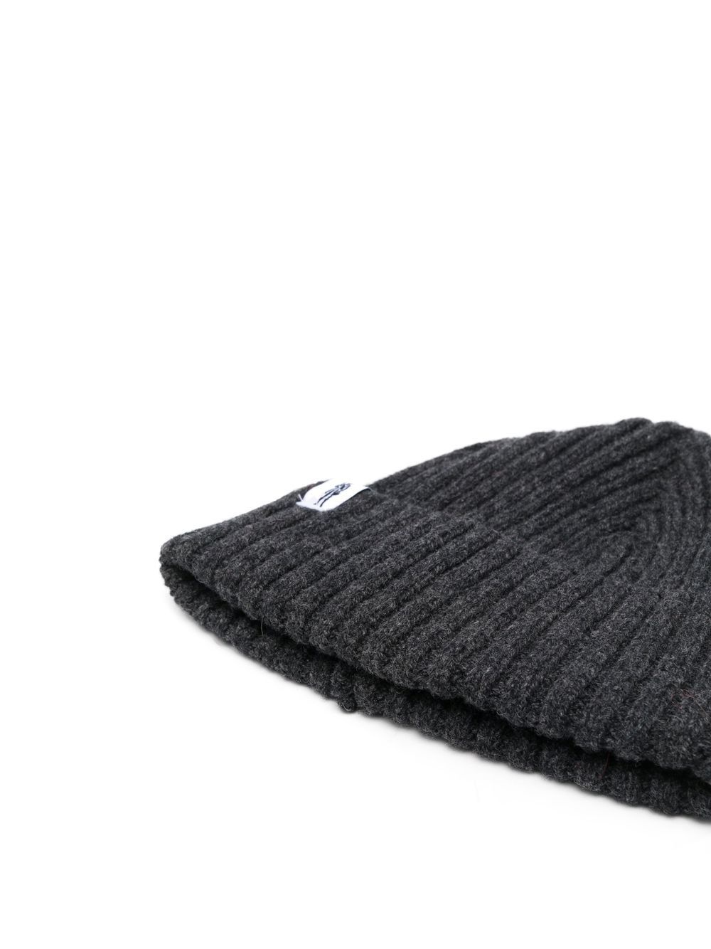 BILLIE Charcoal Wool Beanie Hat - 2