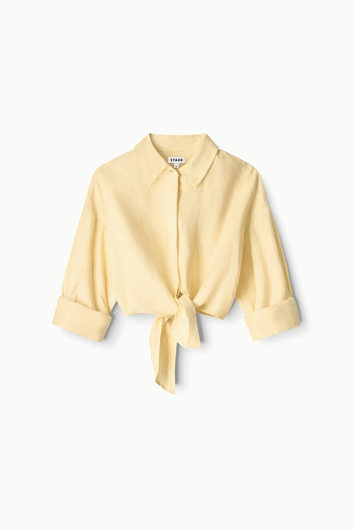 STAUD LISA LINEN TOP BUTTER - 1