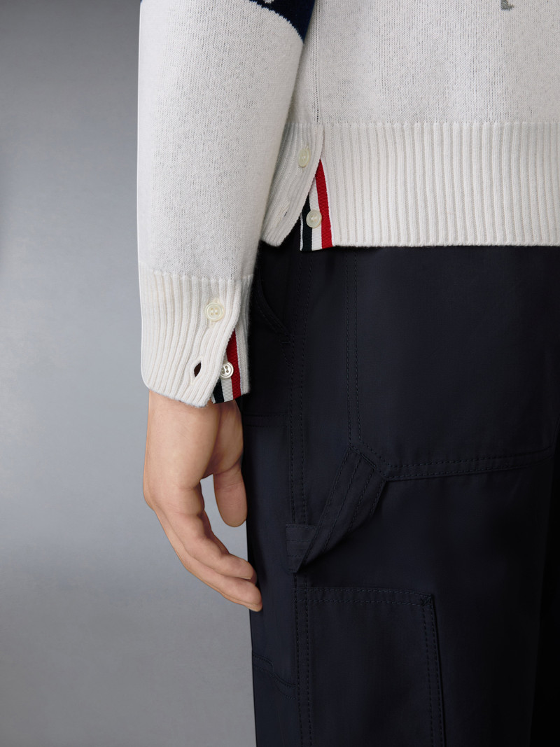 CASHMERE HOLIDAY SCENIC RELAXED FIT CARDIGAN 5