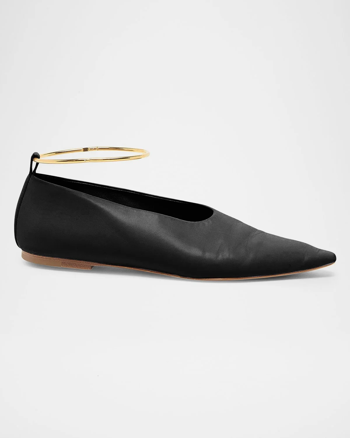 Ring Leather Ballerina Flats - 1