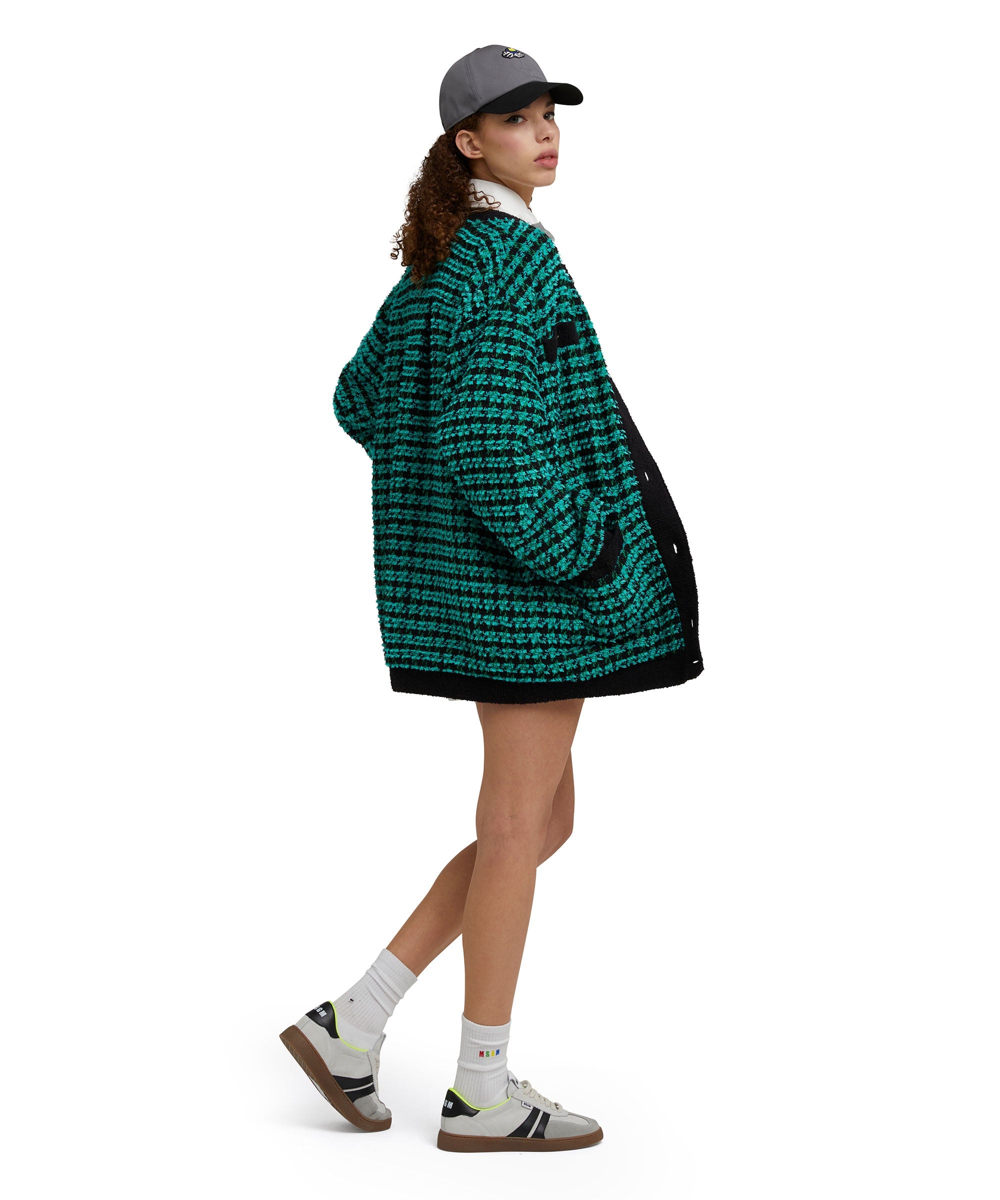 Blended wool "Houndstooth Check" jacket - 5