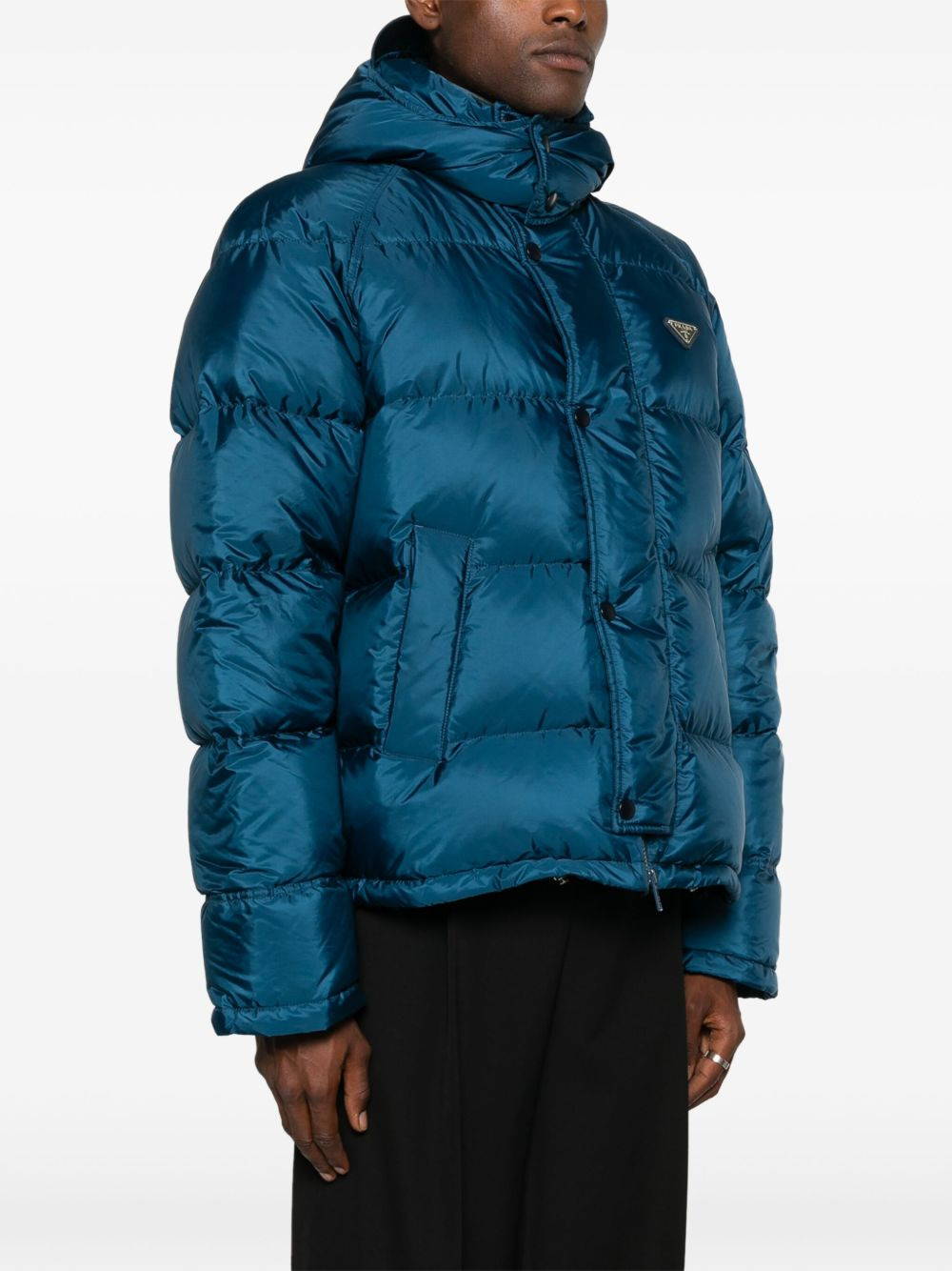 Re-Nylon cropped down jacket - 3