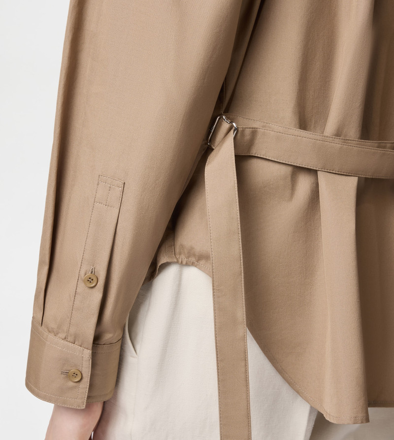 SHIRT IN POPLIN - BEIGE 7