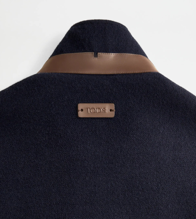 CABAN IN CASHMERE BLEND JERSEY - BLUE 6