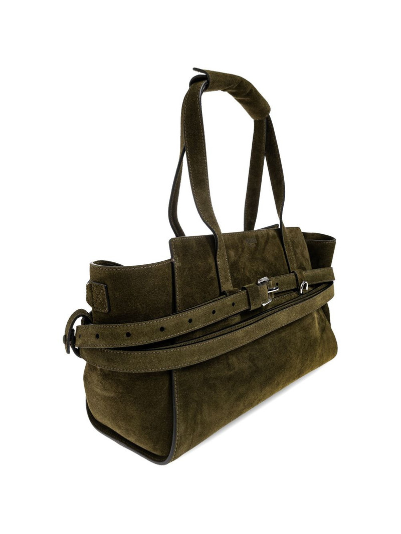 Tie Me suede leather tote bag 4