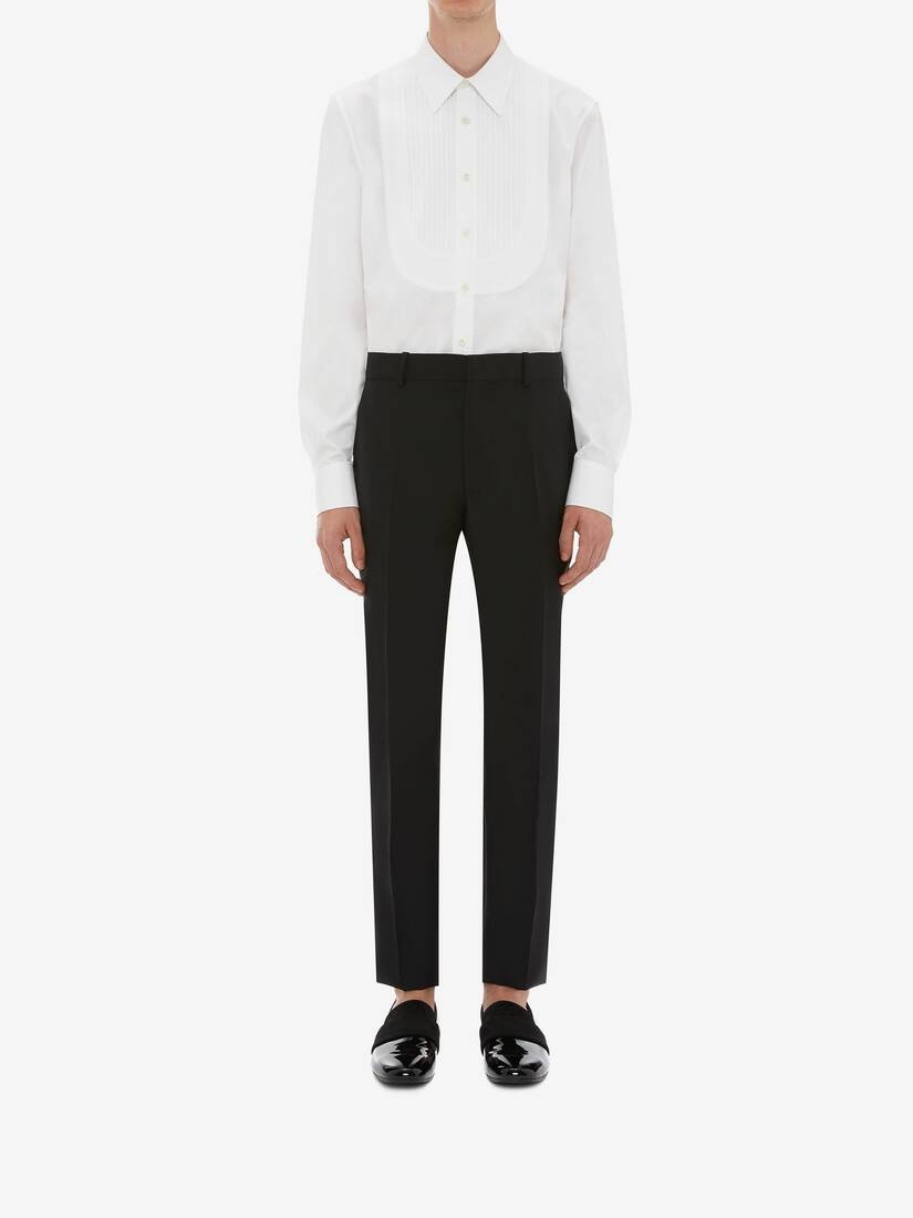 Tuxedo Shirt in White - 2