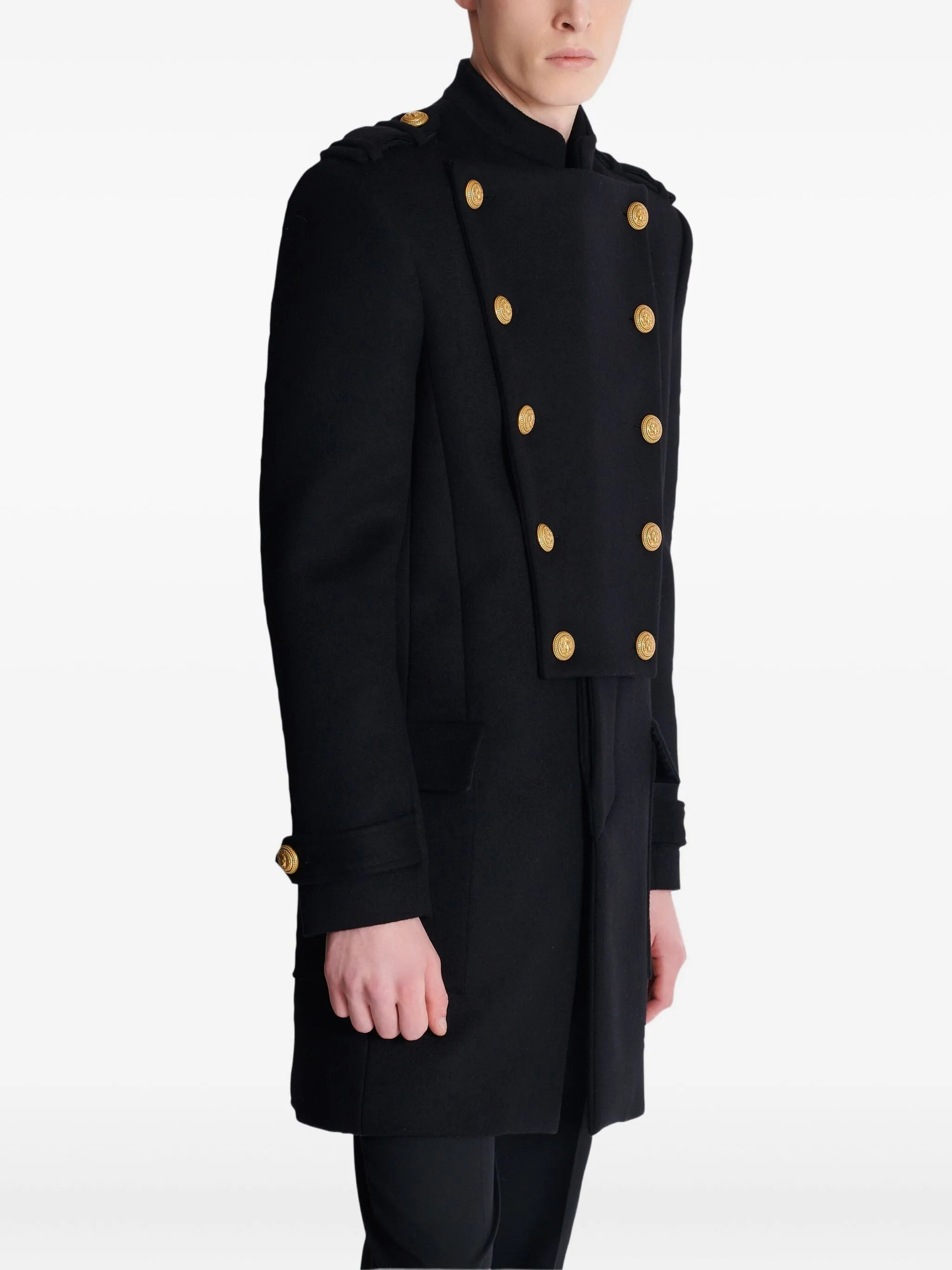 Balmain Detachable-bib Coat - 5
