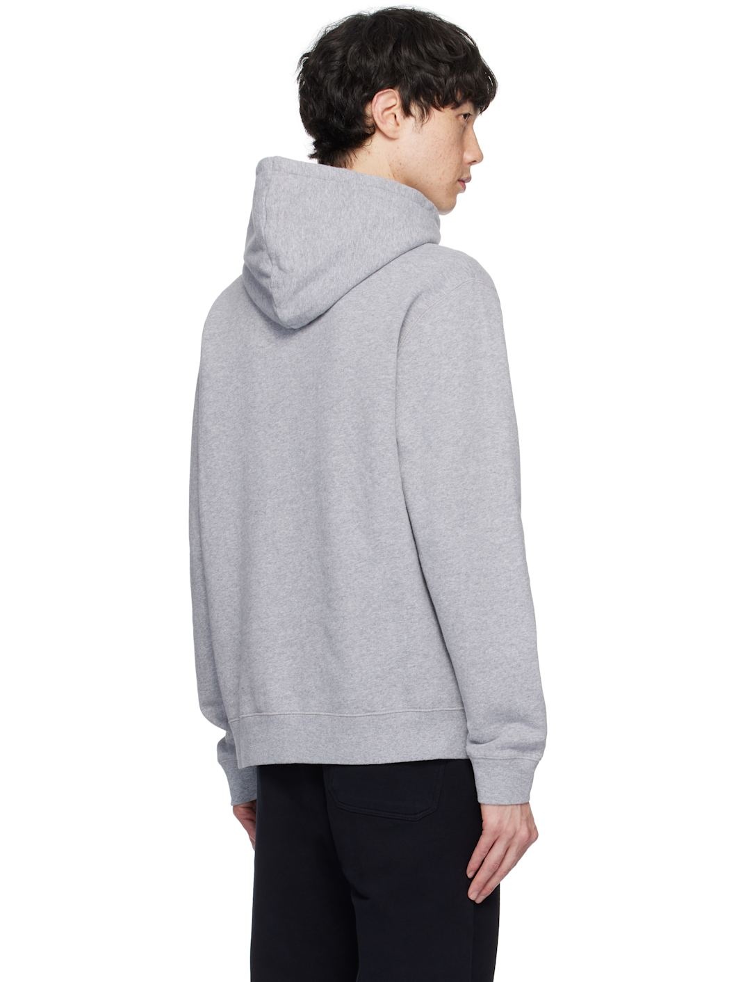 Gray Loopback Hoodie - 3