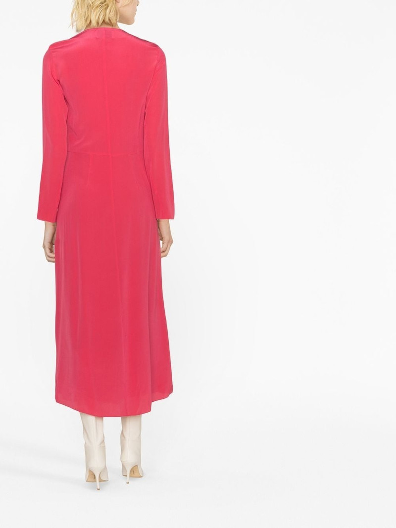 ruched midi dress 4