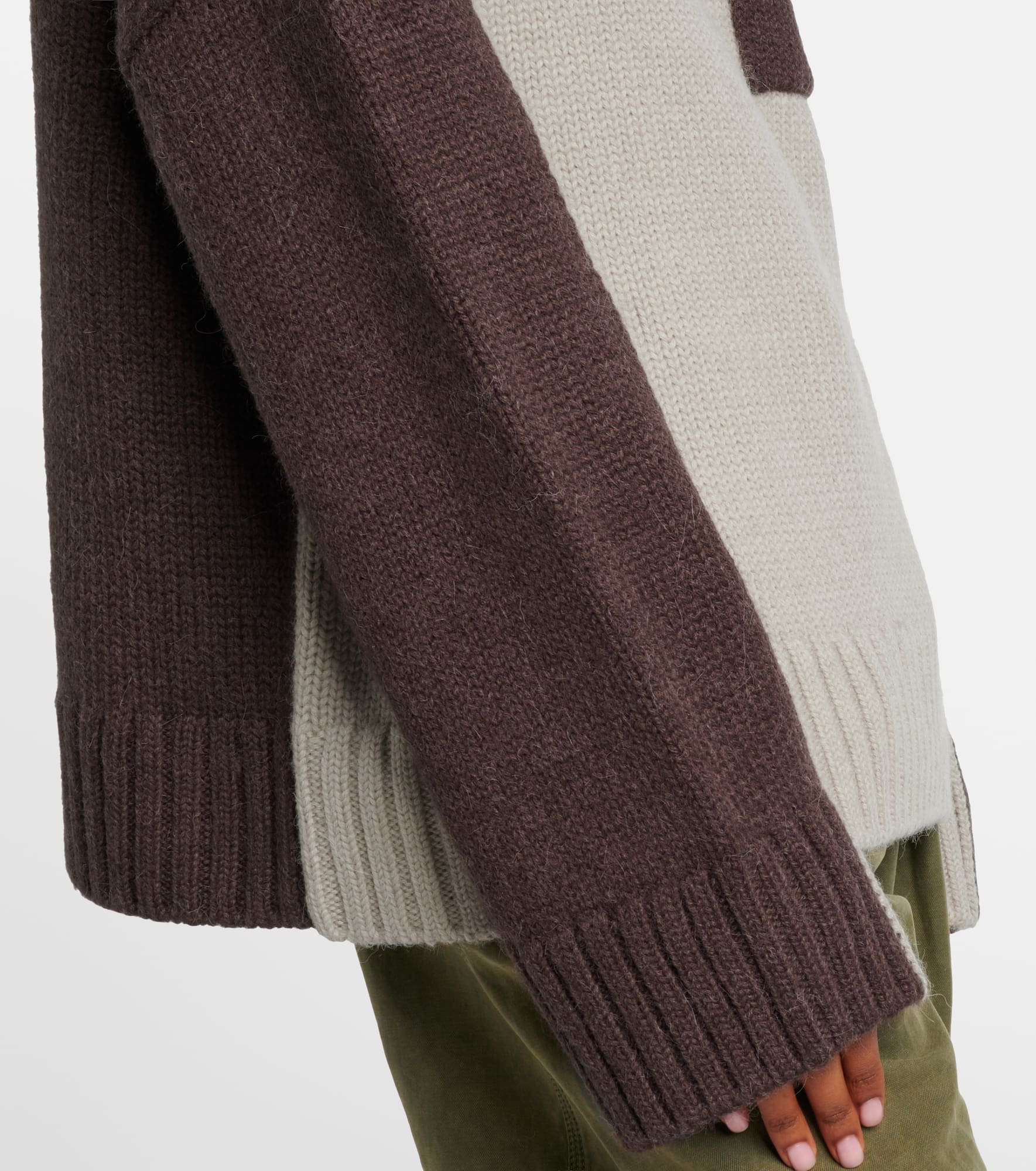Wool and alpaca-blend turtleneck sweater - 5