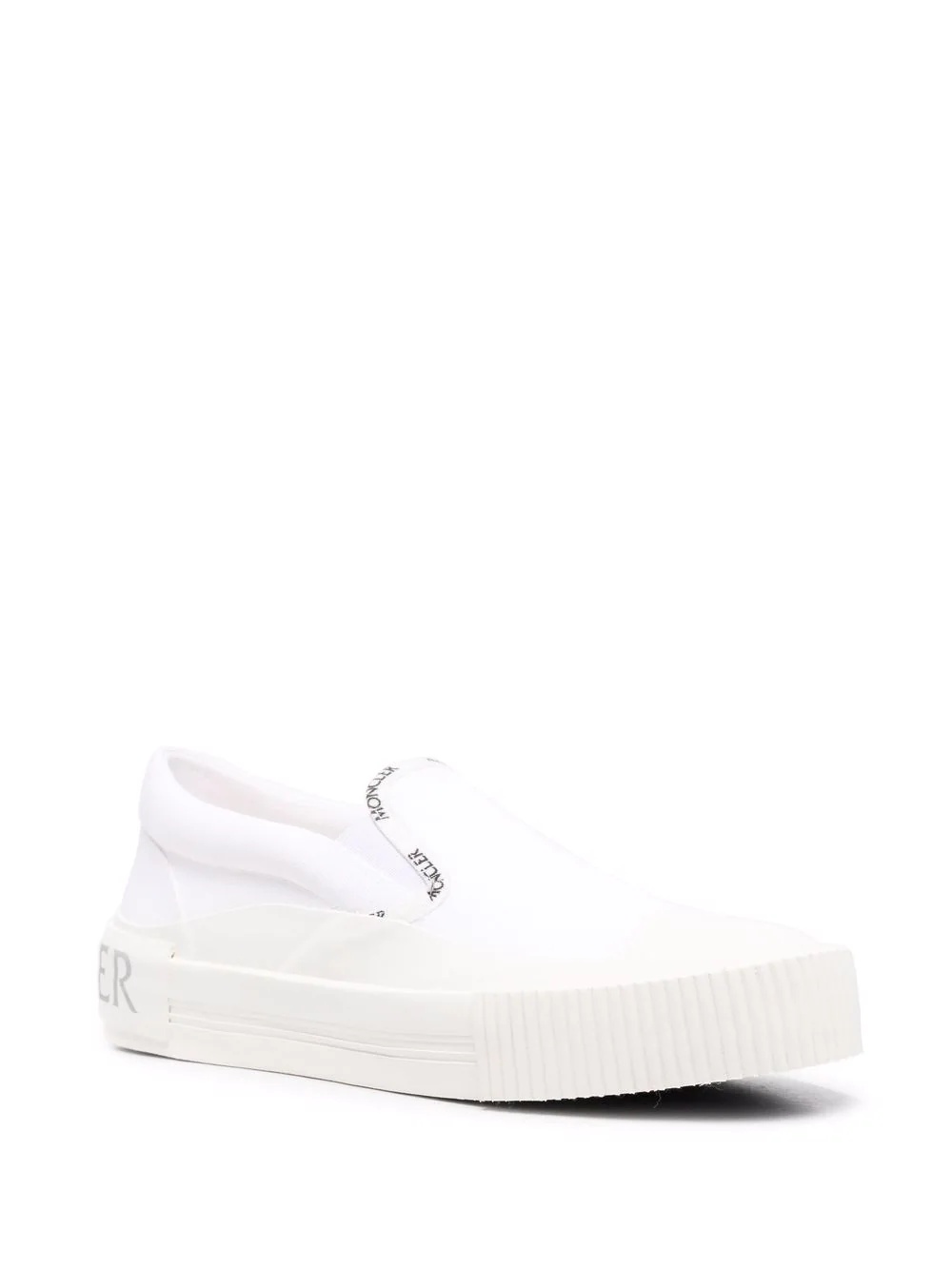 logo trimmed slip-on sneakers - 2