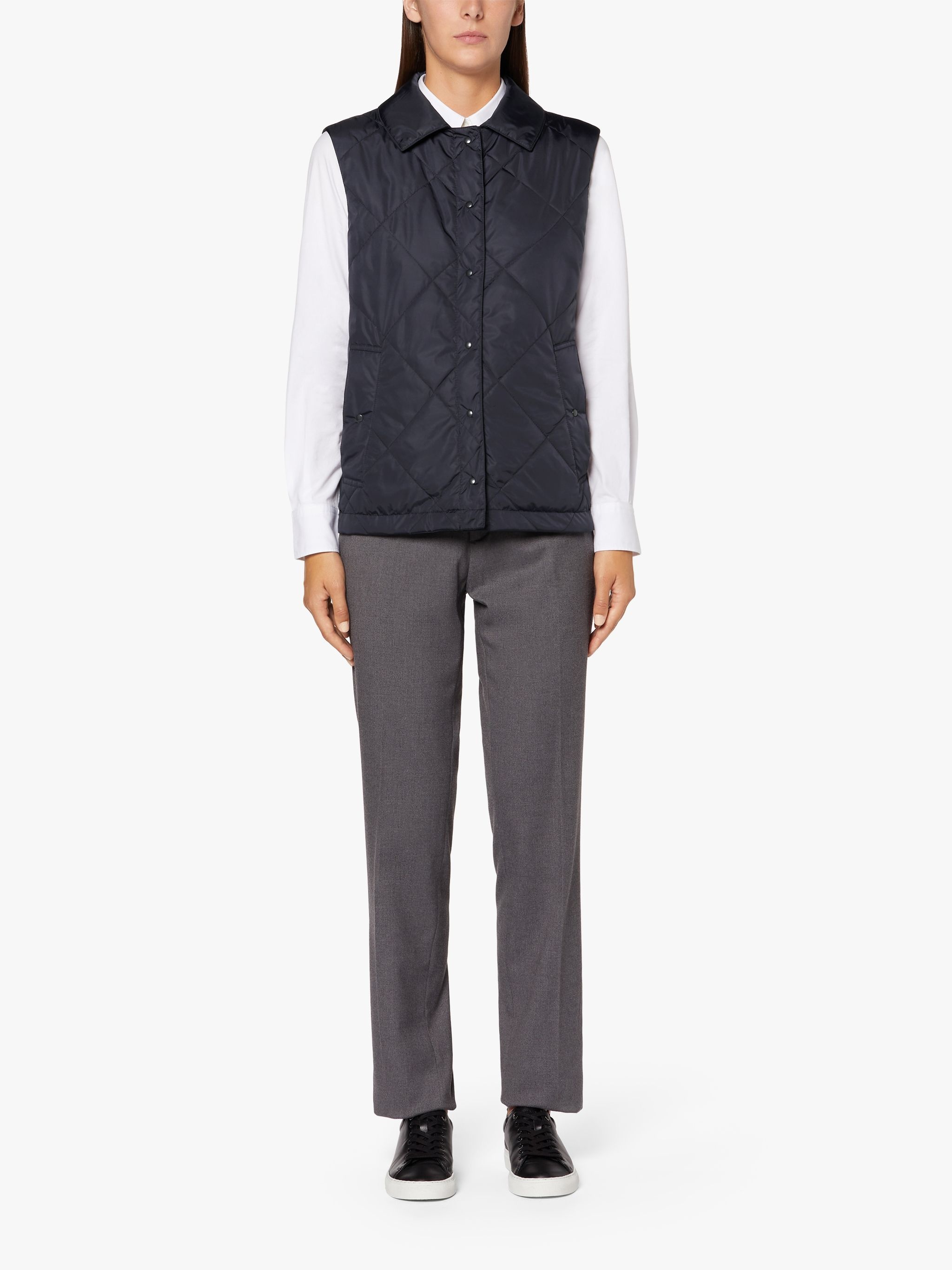 ANNABEL NAVY NYLON LINER VEST | LQV-005 - 3