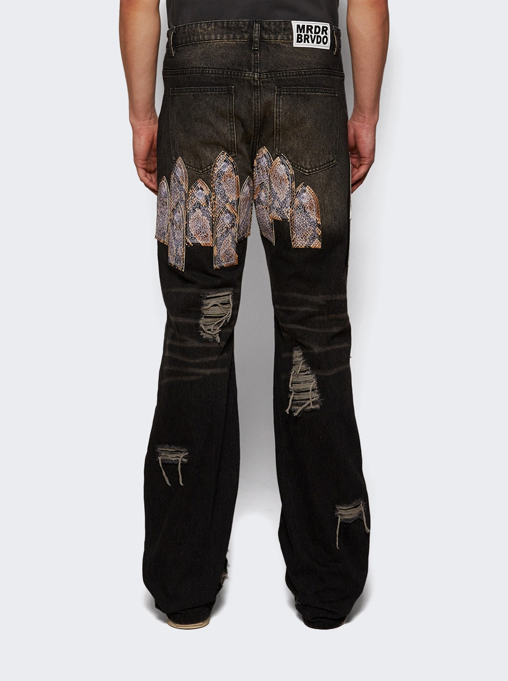 Patched Arch Mocha Jeans Chestnut - 4