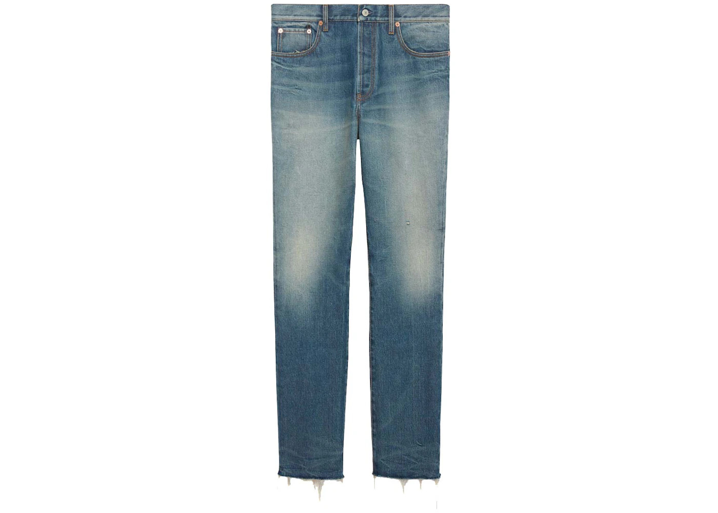 Gucci Denim Pant with Label Blue - 1