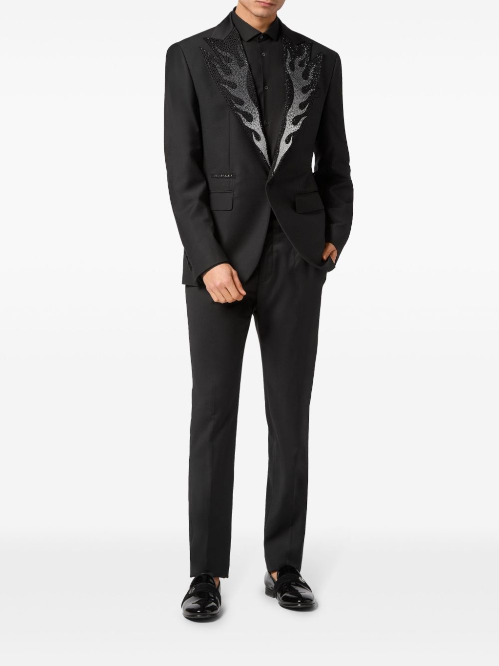 Flame single-breasted blazer - 2