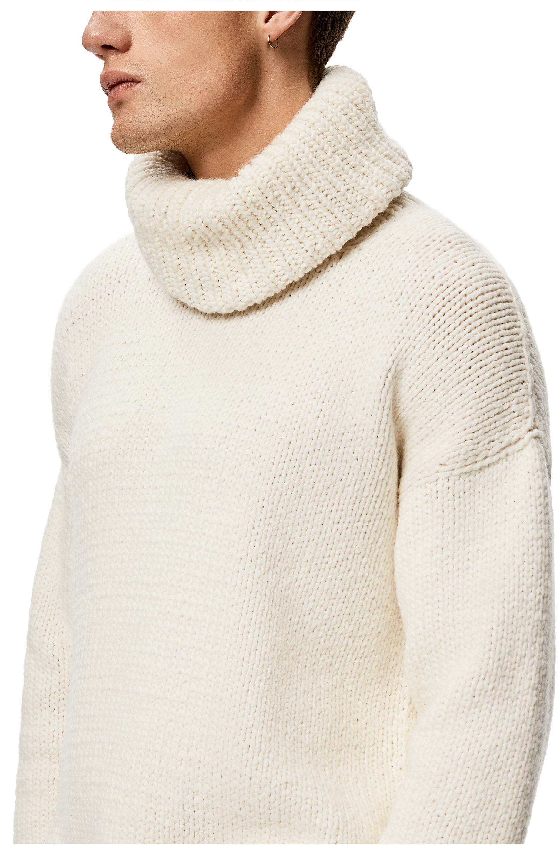 Highneck sweater in wool - 5