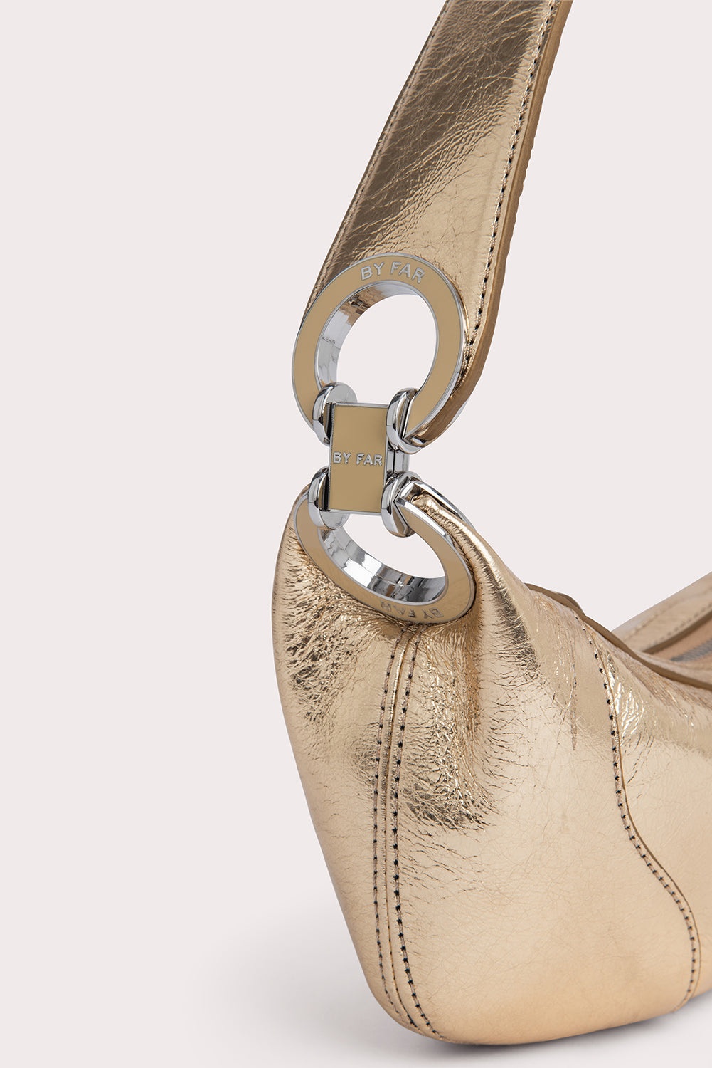 Mini Amira Parchment Metallic Leather 3