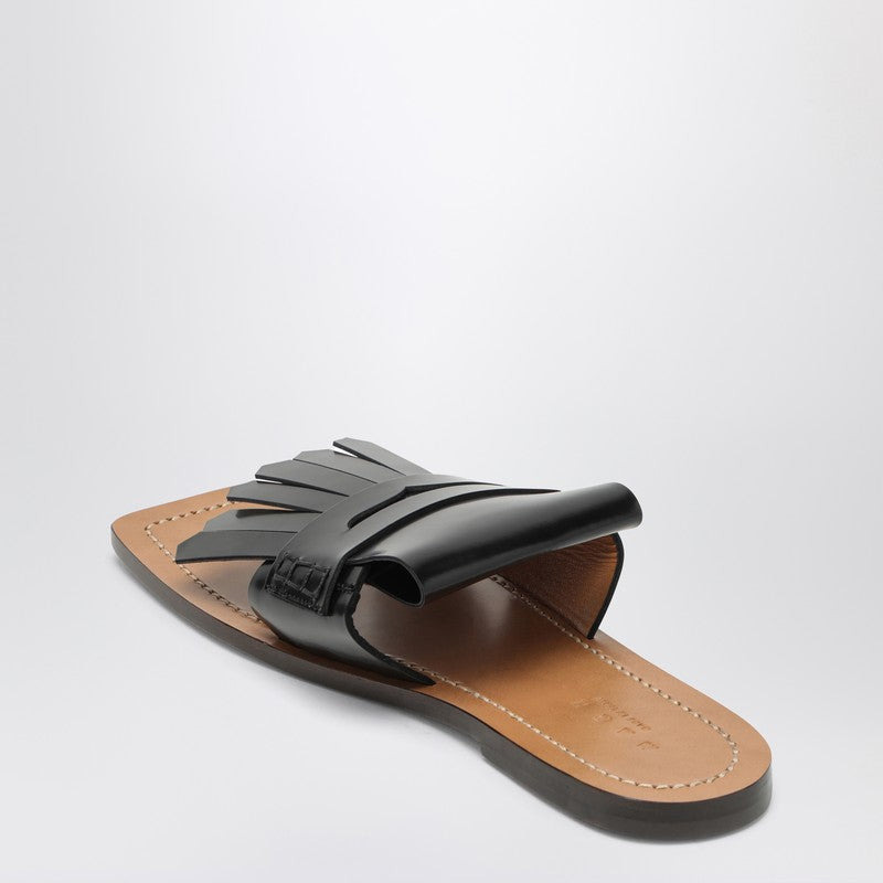 Marni Black Leather Bambi Sandal Women - 2