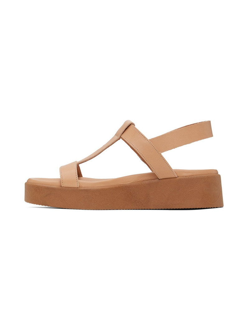 ANCIENT GREEK SANDALS Tan Myrto Sandals outlook