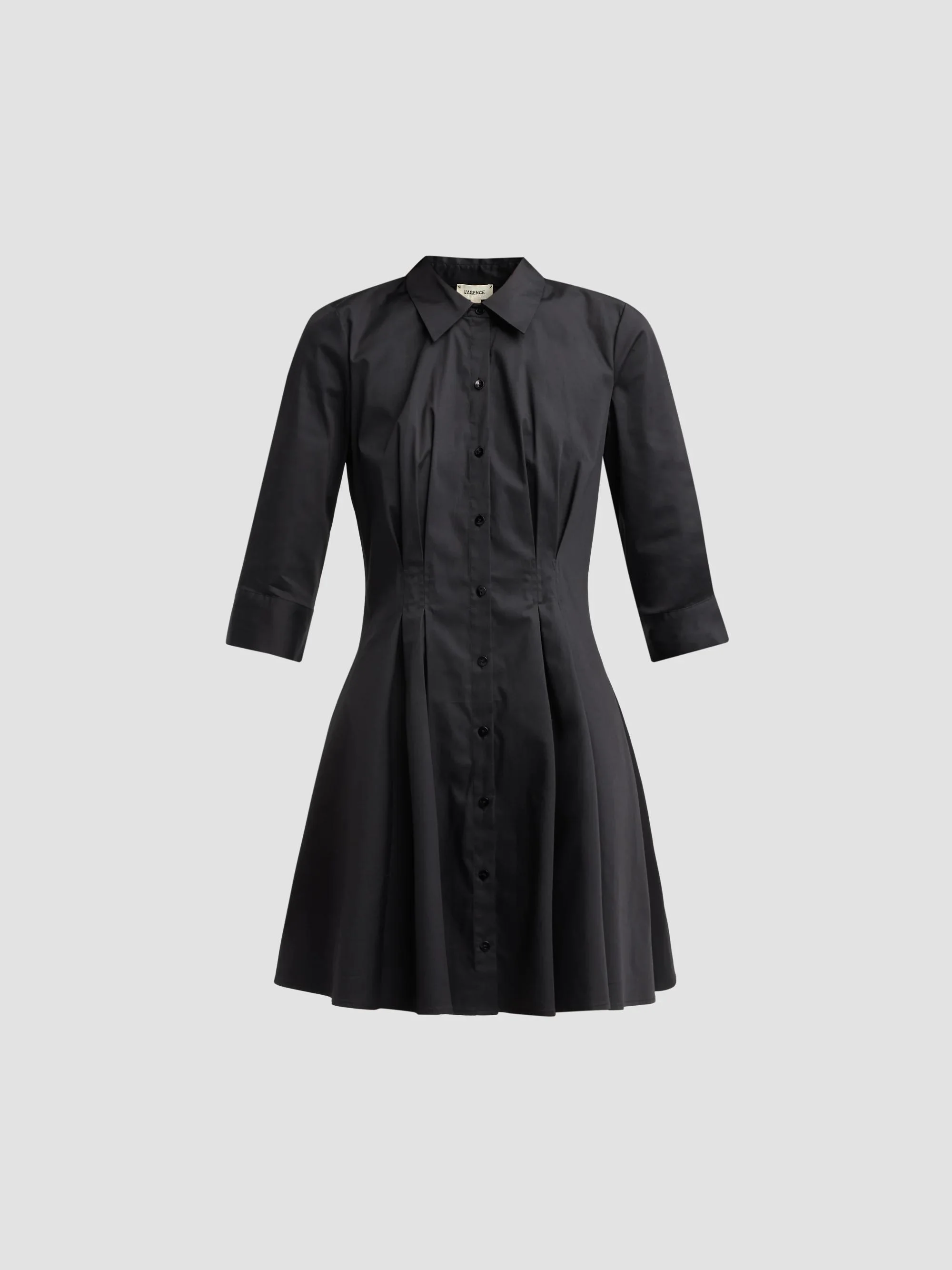 Women's Journi Pintuck Minidress - Black - 1