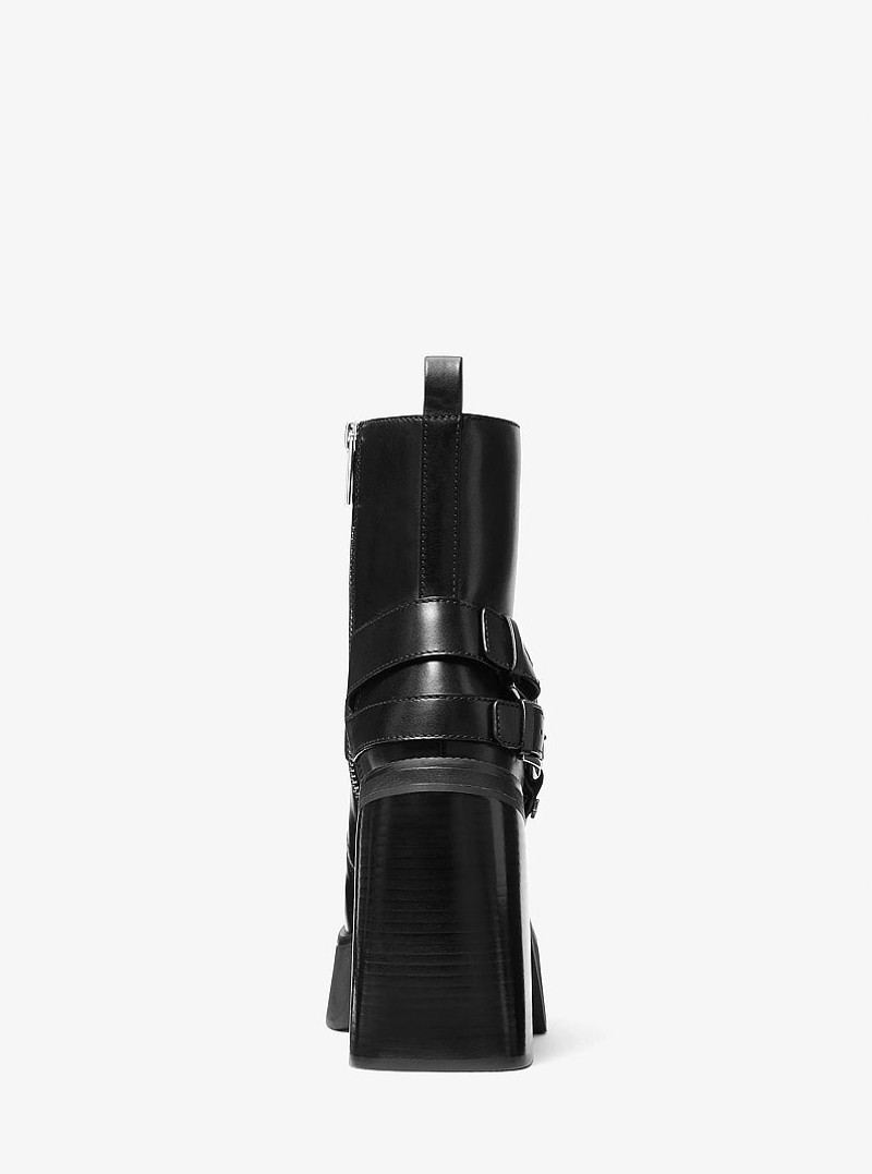 Crosby Leather Platform Moto Boot 4