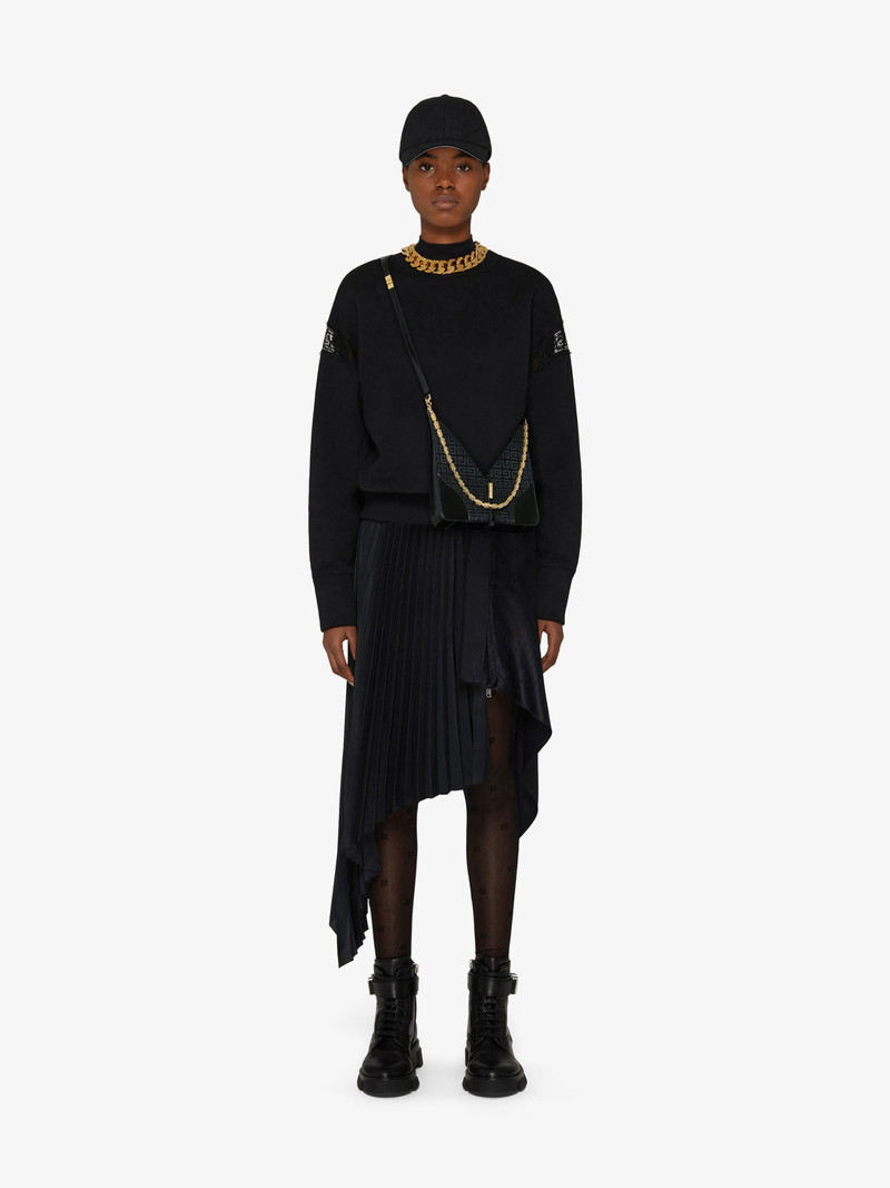 Givenchy MINI CUT OUT BAG IN 4G EMBROIDERY WITH CHAIN outlook