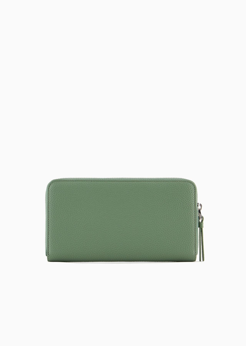 EMPORIO ARMANI Deer-print MyEA wallet with wrap-around zip outlook