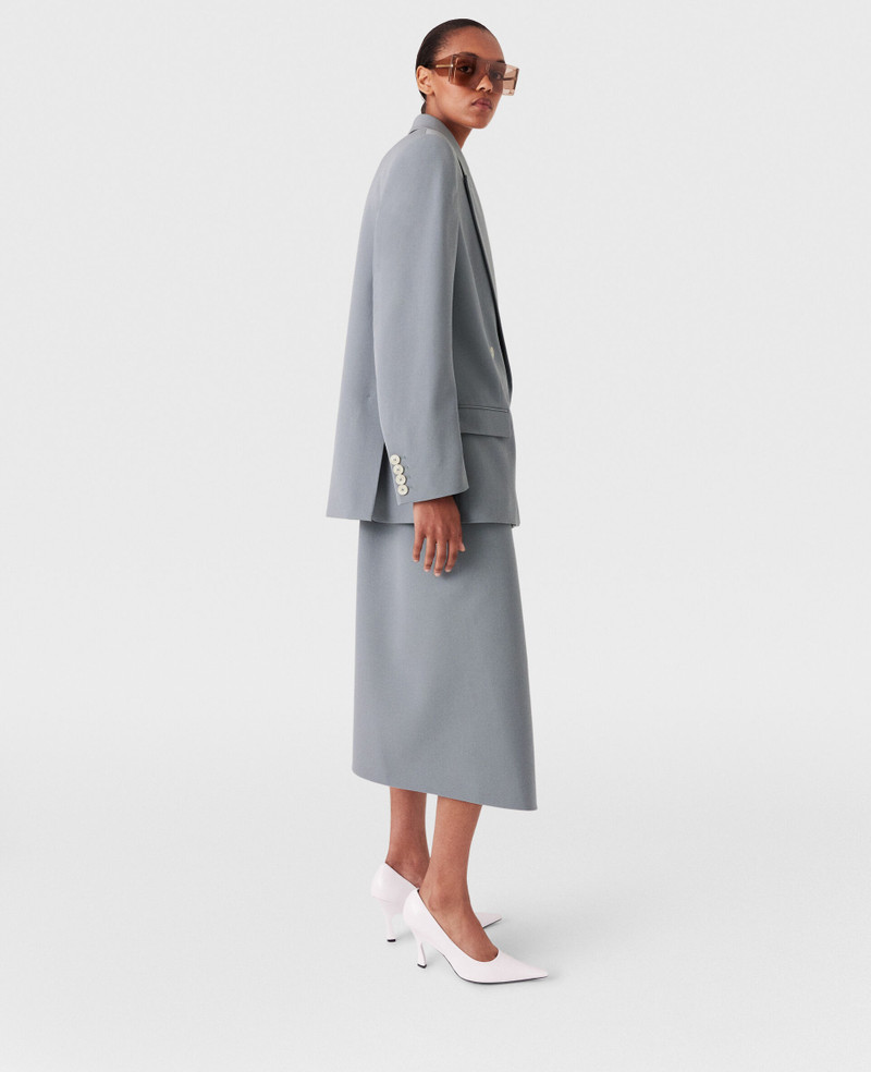 Stella McCartney Falabella Chain Wool Midi Skirt outlook