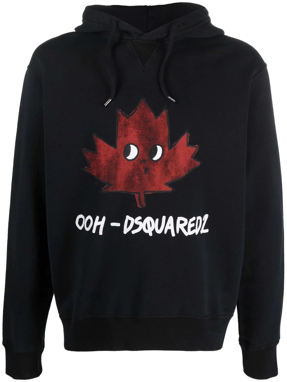 maple leaf logo hoodie - 1