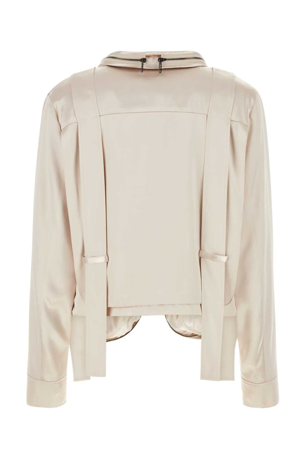 Fendi Women Light Pink Satin Jacket - 2