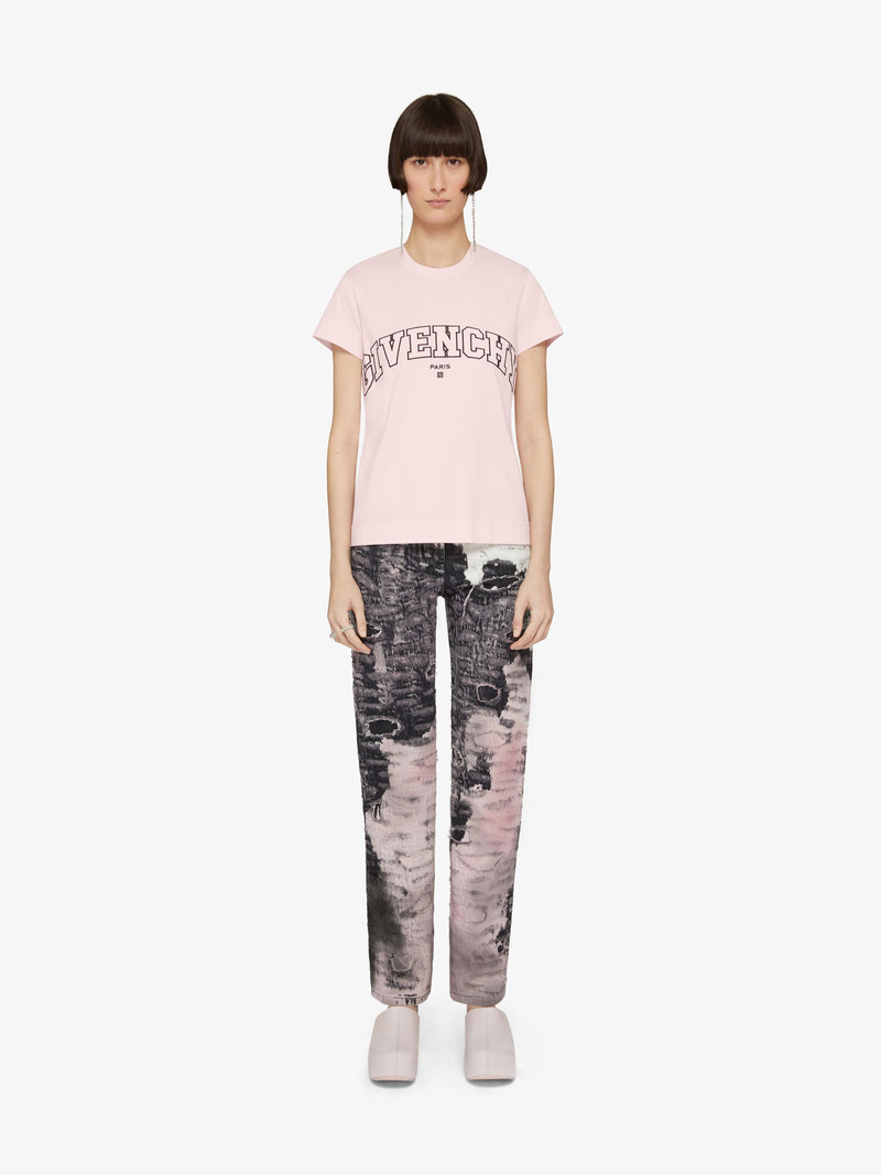 Givenchy SLIM FIT T-SHIRT IN GIVENCHY COLLEGE EMBROIDERED JERSEY outlook