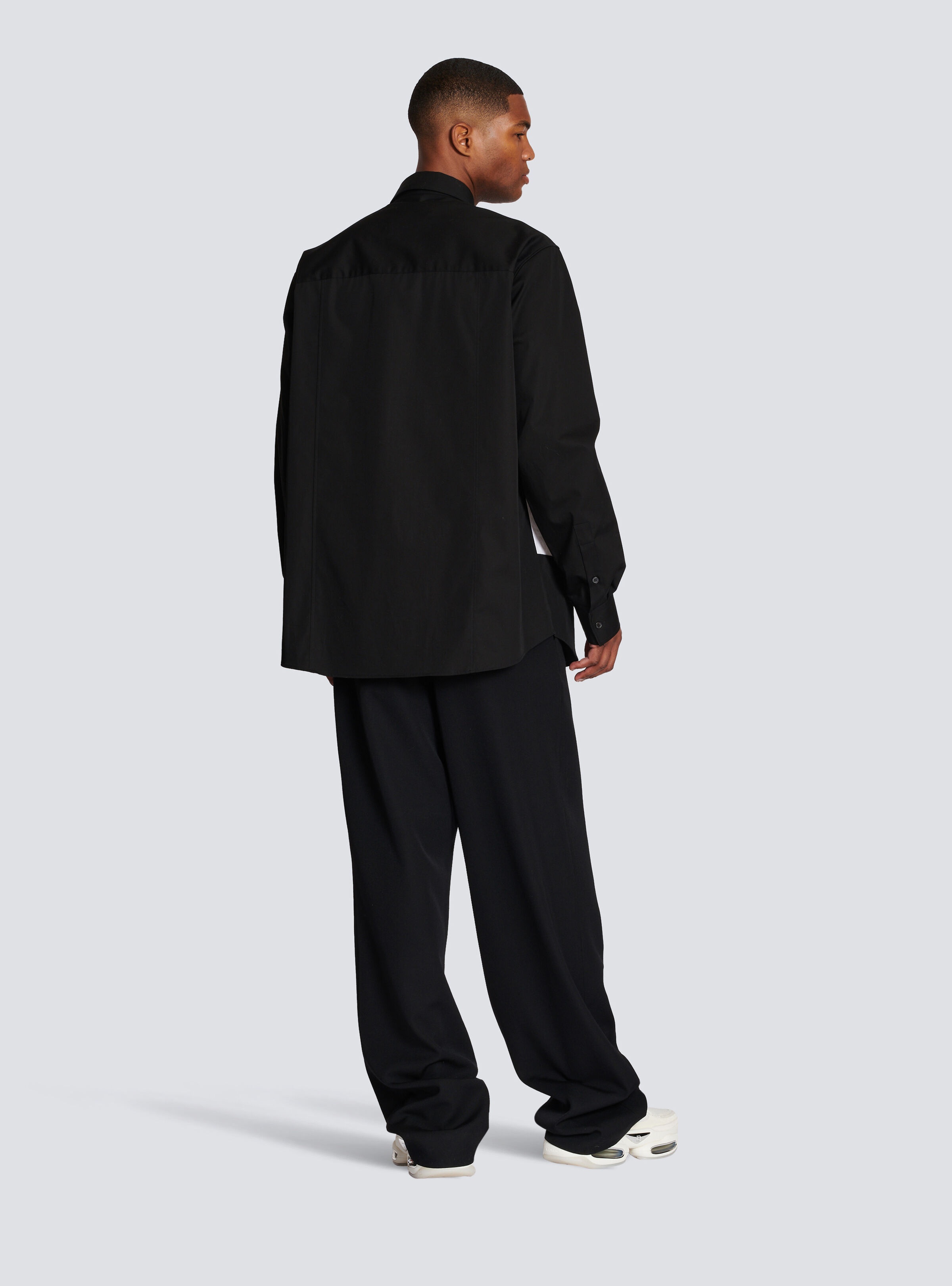 Cotton shirt with inserts - 4