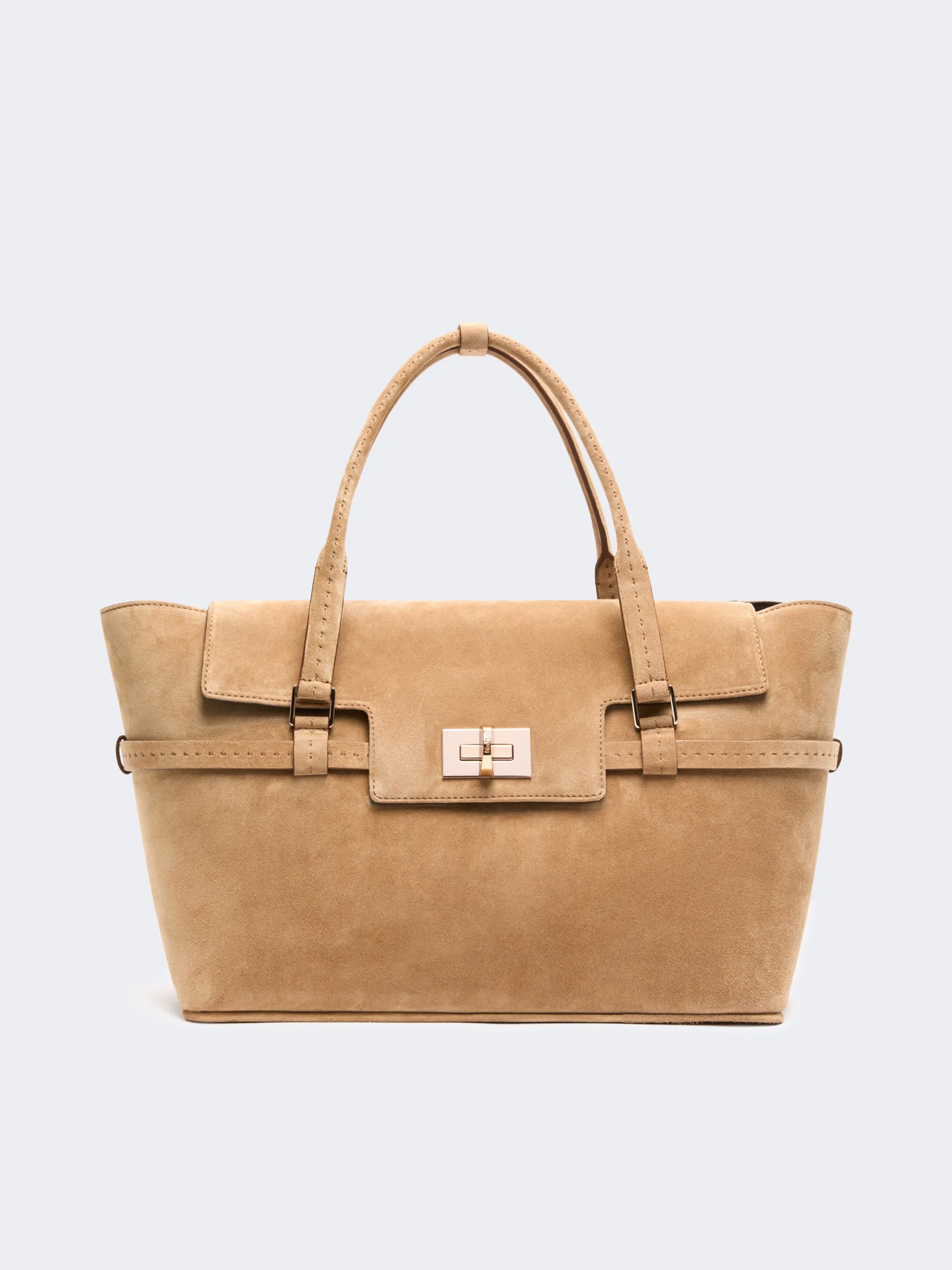 MARGSOFTSUED Suede handbag - BEIGE - 1