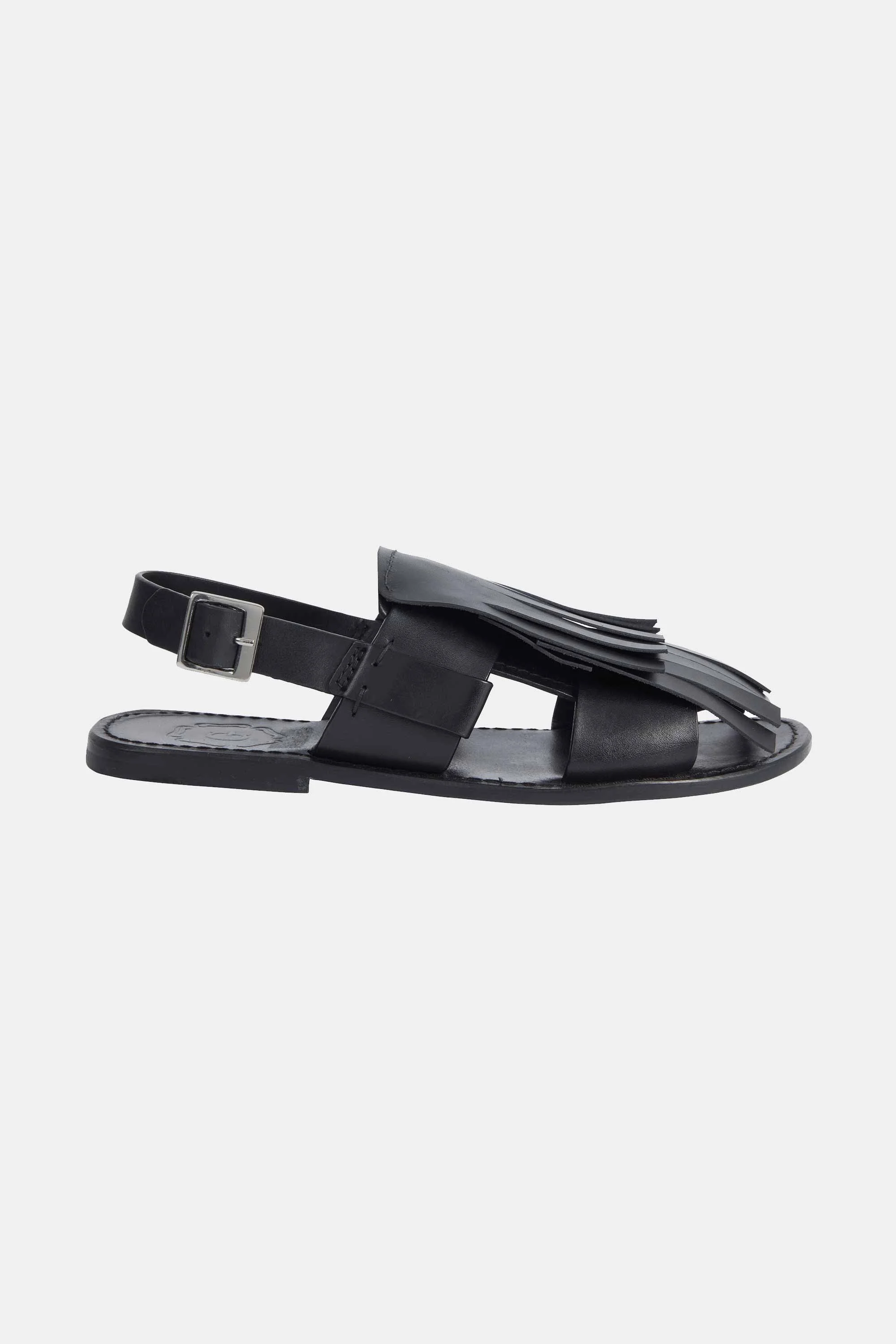 Grenson X Emilia Wickstead Willa Sandal In Black Calf Leather - 1