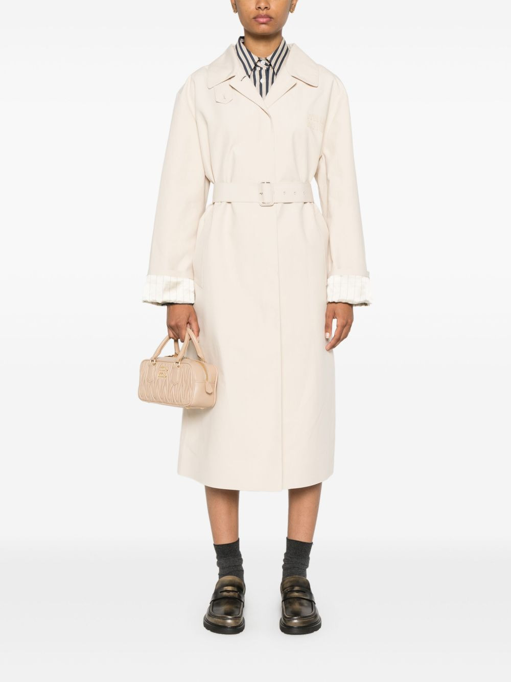 cotton single-breasted coat - 2