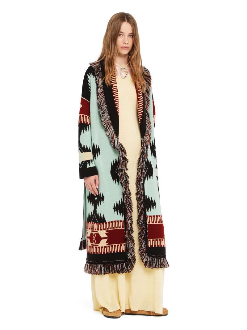 Alanui Icon Jacquard Coat outlook