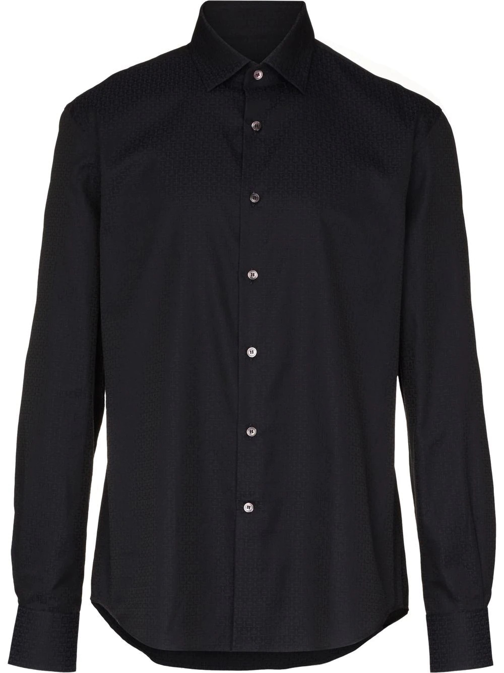 long-sleeve button-fastening shirt - 1